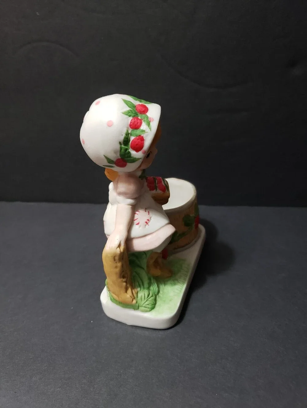 Vintage 1980 JASCO *Strawberry Patches* Votive Candle Holder